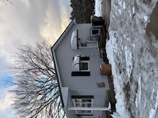 Completed residential metal roof